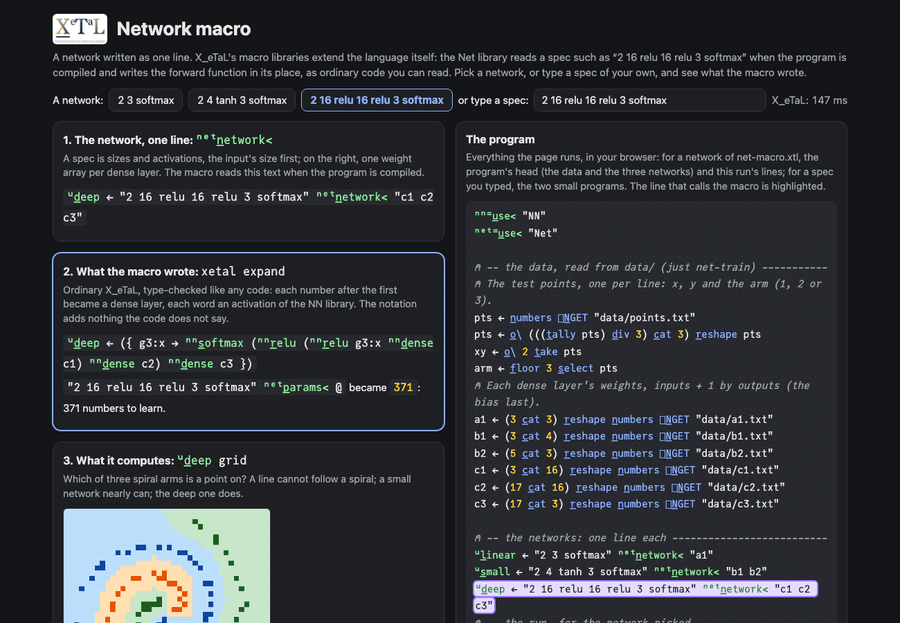 Network macro