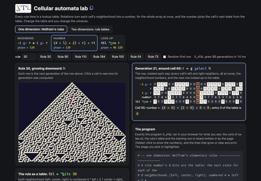 Cellular automata lab
