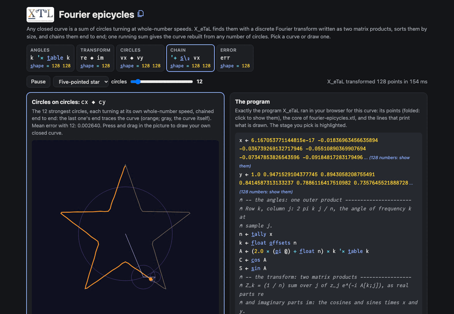 Fourier epicycles